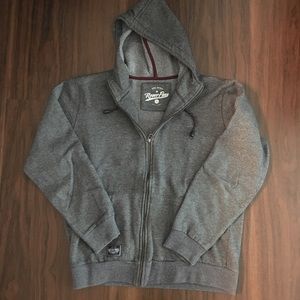 Men’s charcoal zip up hoodie